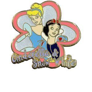 Disney Cinderella Princess Trading Pin Snow White Flower Badge Jewelry Brooch